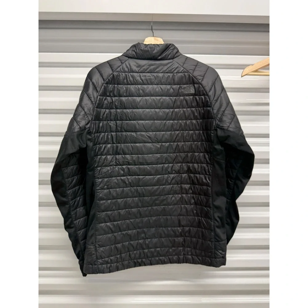 The North Face Mens‎ Thermoball Hybrid Jacket Black Quilted Full Zip Medium